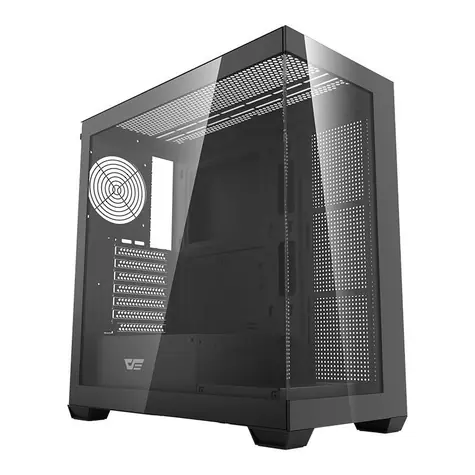 darkFlash DS900 černá / ATX / bez větráků / 2x USB-A / průhledná bočnice / bez zdroje