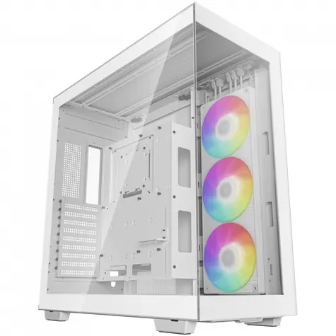 DEEPCOOL CH780 bílá / E-ATX / USB 3.0 / USB-C / 3x 140mm / bez zdroje / průhledná bočnice