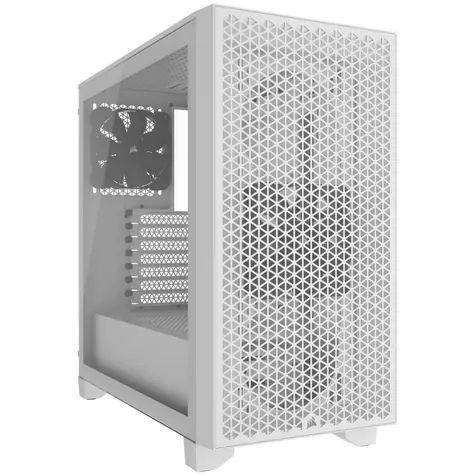 Corsair 3000D Airflow bílá / ATX / 2x USB 3.2 / 2x 120mm / bez zdroje / průhledná bočnice 