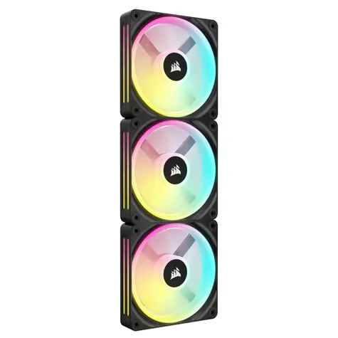 Corsair iCUE LINK QX120 RGB 120mm černá 3 ks / Hub / Magnetic Dome Bearing / 400-2400RPM / 63.1CFM 