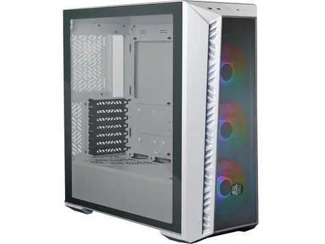 Cooler Master MasterBox 520 MESH bílá / E-ATX / 1x USB-A 3.2 & 1x USB-C 3.2 / 3x 120mm / bez zdroje / průhledná bočnice
