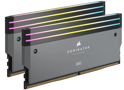 Corsair Dominator Titanium 32GB (2x 16GB) DDR5 6000MHz šedá / CL30 / DIMM / EXPO