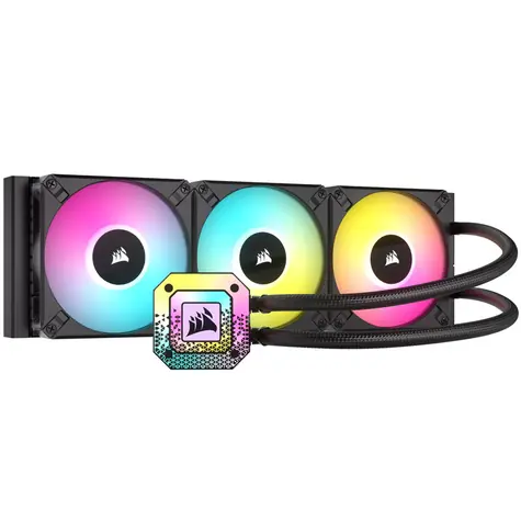 Corsair iCUE H150i ELITE CAPELLIX XT černá / 3x 120mm / 34.1dB / 550-2100 RPM / 65.6 CFM / Intel + AMD 