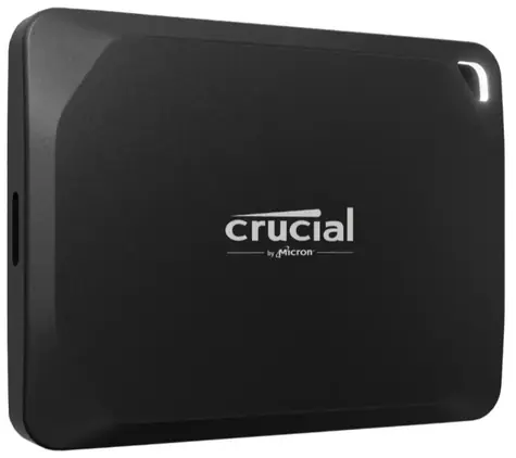 Crucial X10 2TB černá / Externí SSD / USB 3.2 Gen2 2x2 Type-C / R:2100MBs / W:2000MBs / 5y