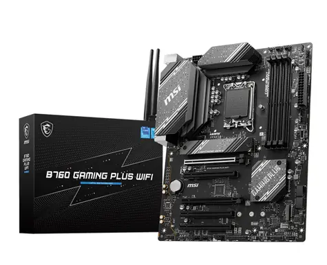 MSI B760 GAMING PLUS WIFI / B760 / LGA 1700 / 4x DDR5 / PCIEx16 / GLAN / WiFi / ATX