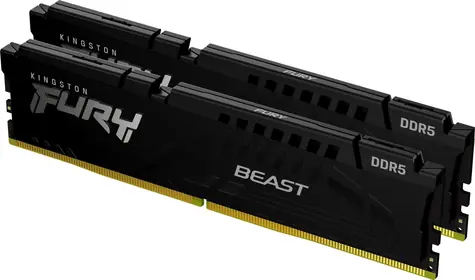 Kingston Fury Beast Black 32GB (2x 16GB) DDR5 6400MHz / CL32 / DIMM / On-Die ECC / EXPO / 1.4V 