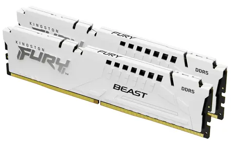 Kingston Fury Beast White 32GB (2x 16GB) DDR5 6800MHz / CL34 / DIMM / On-Die ECC / EXPO / 1.4V