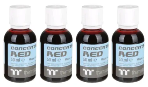 THERMALTAKE Premium Concentrate 4x 50ml červená / Přísada do chaladící kapaliny PC