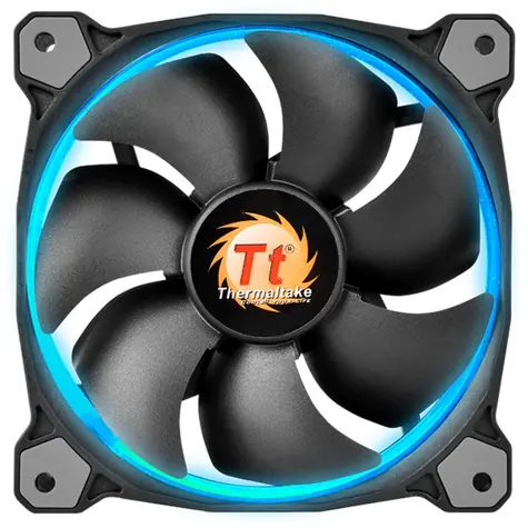 THERMALTAKE Riing 12 RGB LED černá / Ventilátor / 120 mm / Hydraulic Bearing / 1500 RPM @ 26.4 dB / 40.6 CFM