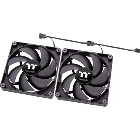 THERMALTAKE CT120 černá 2ks / Ventilátor / 120 mm / Hydraulic Bearing / 2000 RPM @ 25.8 dB / 57.05 CFM