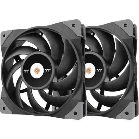 THERMALTAKE TOUGHFAN 14 černá 2ks / Ventilátor / 140 mm / Hydraulic Bearing / 2000 RPM @ 33.2 dB / 119.1 CFM