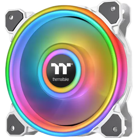 THERMALTAKE Riing Quad 14 RGB Radiator bílá / Ventilátor / 140 mm / Hydraulic Bearing / 1400 RPM @ 26.1 dB / 60.17 CFM 