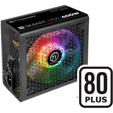 THERMALTAKE Smart RGB 600W černá / ATX / 600W / 120mm ventilátor / 80PLUS / nemodulární