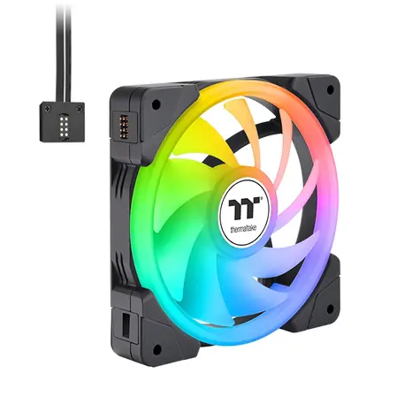THERMALTAKE SWAFAN EX14 ARGB černá 3ks / Ventilátor / 140 mm / Hydraulic Bearing / 2000 RPM @ 38.8 dB / 81.6 CFM