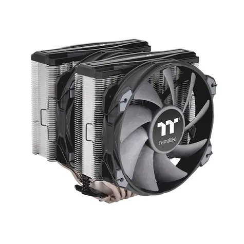 THERMALTAKE TOUGHAIR 710 šedá / Chladič CPU / 2x 140 mm / 1400 RPM @ 23.9 dB / 81.96 CFM