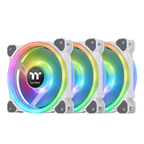 THERMALTAKE Riing Trio 12 RGB bílá 3ks / Ventilátor / 120 mm / Hydraulic Bearing / 1500 RPM @ 25.2 dB / 41.13 CFM 