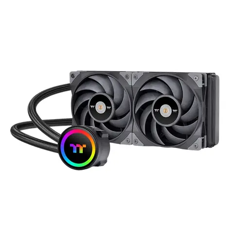 THERMALTAKE Toughliquid 240 ARGB šedá / AIO vodní chladič CPU / 2x 120 mm / 2000 RPM @ 22.3 dB / 58.35 CFM