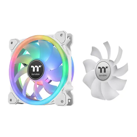 THERMALTAKE SWAFAN 12 RGB Radiator bílá 3ks / Ventilátor / 120 mm / Hydraulic Bearing / 2000 RPM @ 36.5 dB / 54.85 CFM