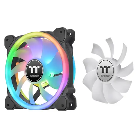 THERMALTAKE SWAFAN 12 RGB Radiator černá 3ks / Ventilátor / 120 mm / Hydraulic Bearing / 2000 RPM @ 36.5 dB / 54.85 CFM