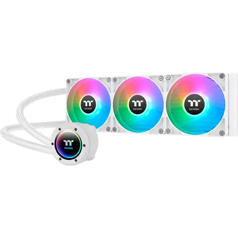 THERMALTAKE TH360 V2 ARGB bílá / AIO vodní chladič CPU / 3x 120 mm / 2000 RPM @ 25.8 dB / 57.05 CFM