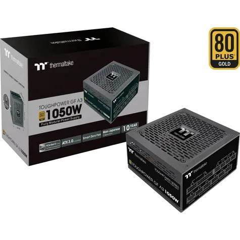 THERMALTAKE Toughpower GF A3 1050W černá / ATX / 1050W / 120mm ventilátor / 80PLUS Gold / modulární