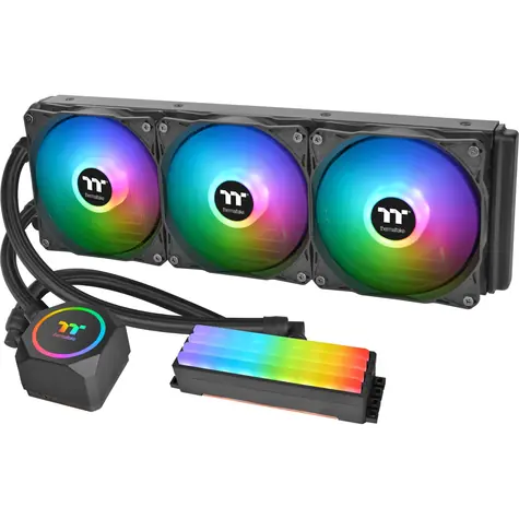 THERMALTAKE Floe RC360 CPU & Memory černá / AIO vodní chladič CPU / 3x 120 mm / 1500 RPM @ 28.2 dB / 59.28 CFM