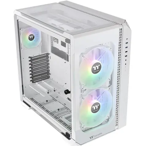 THERMALTAKE View 51 TG ARGB bílá / E-ATX / 1x USB-C 3.2 / 2x USB-A 2.0 / 2x USB-A 3.0 / bez zdroje / průhledná bočnice 