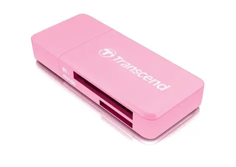 Transcend RDF5 čtečka paměťových karet růžová / USB-A 3.1 Gen 1 / SDXC / microSDXC / UHS-I