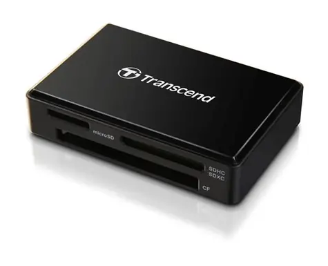 Transcend RDF8 čtečka paměťových karet černá / USB-A 3.1 Gen 1 / SDXC / microSDXC / CompactFlash / UHS-I