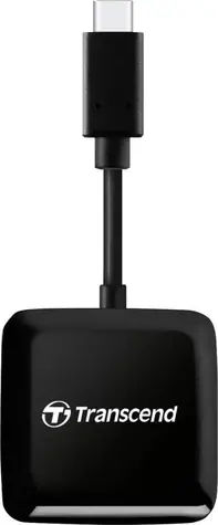 Transcend RDC3 čtečka paměťových karet černá / USB-C 3.1 Gen 1 / SDXC / microSDXC / CompactFlash / UHS-I