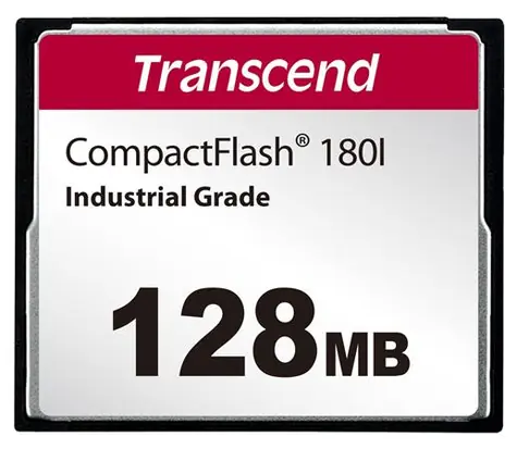 Transcend CF180I Compact Flash Karta 128MB / R: 85MBs / W: 70MBs 