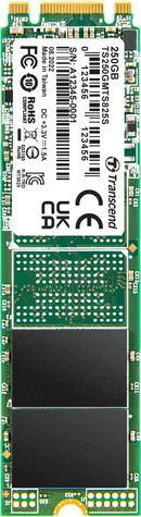 Transcend MTS825S 250GB / M.2 2280 SATA / RW: 500/330 MBps / IOPS: 40K/75K / MTBF 2.0mh / 3y