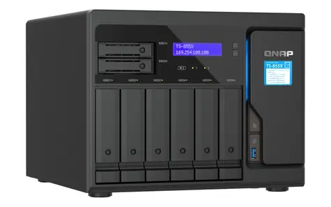QNAP TS-855X-8G / Intel Atom 2.8GHz / 8GB RAM / 6x 3.5