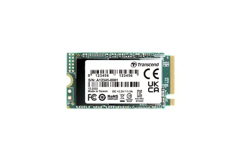 Transcend MTE400S 512GB / M.2 2242 Gen 3 / RW: 2000/900 MBps / IOPS: 53K/235K / MTBF 2.0mh / 5y