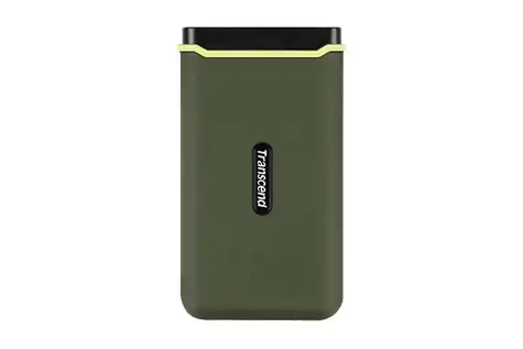Transcend ESD380C Externí SSD 500GB zelená / USB-C 3.2 Gen 2x2 / R: 2000MBs / W: 2000MBs