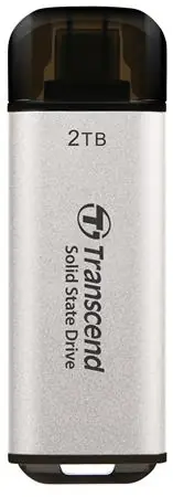 Transcend ESD300S Externí SDD 2TB šedá / USB-C 3.2 Gen 2 / R: 1050MBs / W: 950MBs