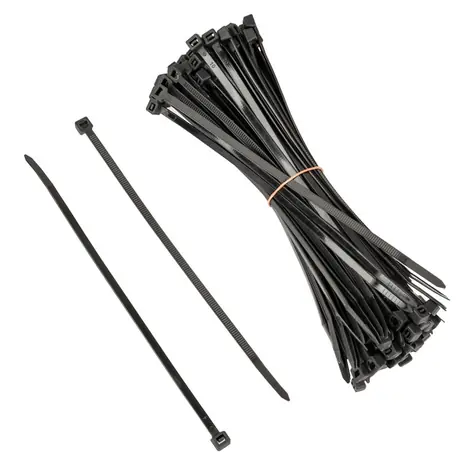 Kolink Sada stahovacích pásků černá / 4.5 mm x 200 mm / 100 ks