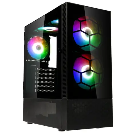 Kolink Observatory MX Glass ARGB černá / ATX / 2x USB-A 3.0 / 1x USB-A 2.0 / 2x 140mm / 3x 120mm / bez zdroje