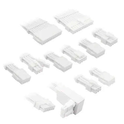 Kolink Prodlužovací sada opletených kabelů Core Pro Braided Cable Extension Kit 12V-2x6 Typ 2 bílá
