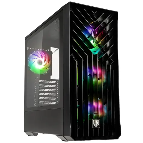 Kolink Unity Cascade ARGB černá / E-ATX / 2x USB-A 3.0 / 4x 120mm / bez zdroje / průhledná bočnice