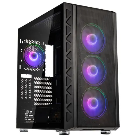 Kolink Citadel Mesh ATX ARGB černá / E-ATX / 2x USB-A 3.0 / 1x USB-A 2.0 / 1x USB-C 3.1 / 4x 120mm / bez zdroje 