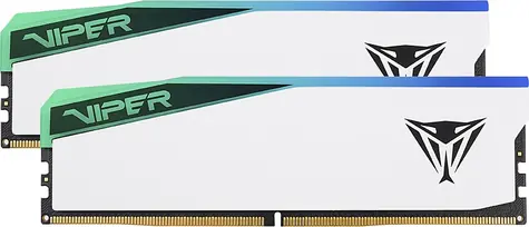 Patriot Viper Elite 5 RGB 64GB (2x32GB) 6200MHz bílá / DIMM / DDR5 / CL42 / On-Die ECC / Unbuffered / 1.35V