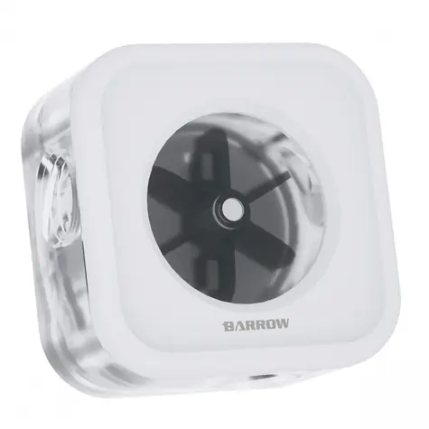 Barrow Průtokoměr vodního chlazení ARGB bílá / 2x G1/4