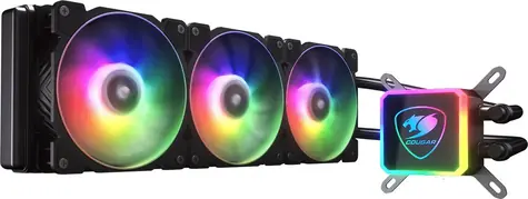 Cougar Aqua ARGB 360 černá / Komplet vodního chlazení / 3x 120mm / 600-2000 RPM / 39.55 dBA