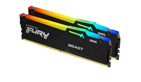 Kingston Fury Beast RGB 64GB (2x 32GB) DDR5 6000MHz / CL30 / DIMM / 1.4V / Non-ECC / XMP 3.0 