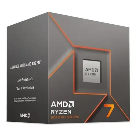 AMD RYZEN 7 8700F 4.1GHz / Turbo 5.0GHz / 8C16T / L2 8MB L3 16MB / AM5 / 65W