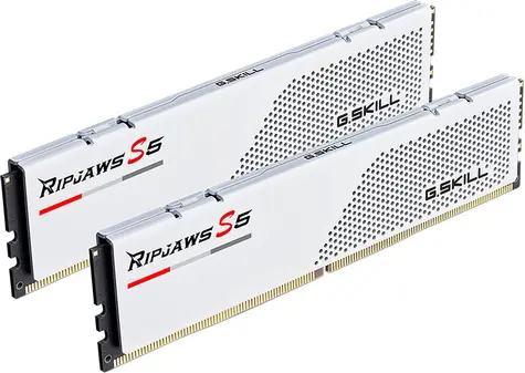 G.Skill Ripjaws S5 White 32GB (2x 16GB) 6000MHz / DDR5 / CL30 / DIMM / 1.35V / Non-ECC / Unbuffered / XMP 3.0 