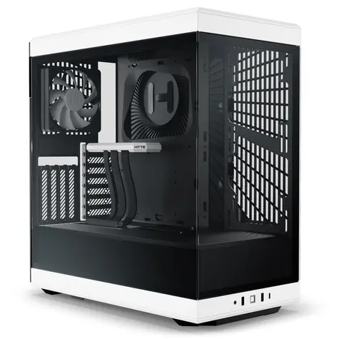 Hyte Y40 TG černo-bílá / ATX / 2x USB-A 3.0 / 1x USB-C 3.2 / 2x 120mm / bez zdroje / průhledná bočnice 