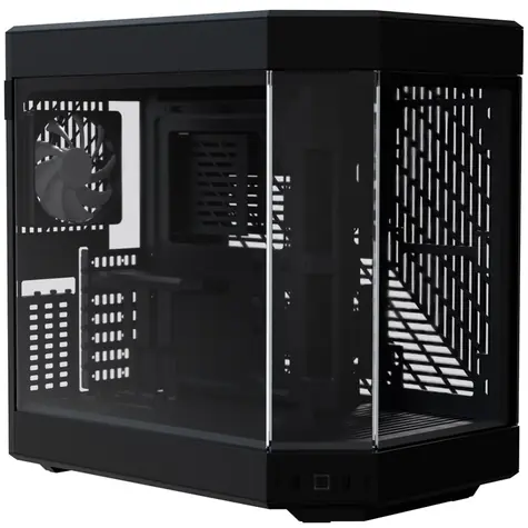 Hyte Y60 TG černá / E-ATX / 2x USB-A 3.0 / 1x USB-C 3.1 / 3x 120mm / bez zdroje / průhledná bočnice