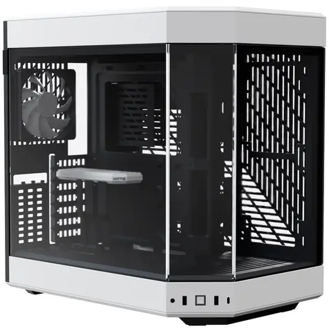Hyte Y60 TG černo-bílá / E-ATX / 2x USB-A 3.0 / 1x USB-C 3.1 / 3x 120mm / bez zdroje / průhledná bočnice
